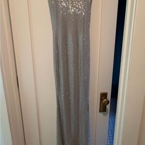 Meshki Silver Maxi Dress